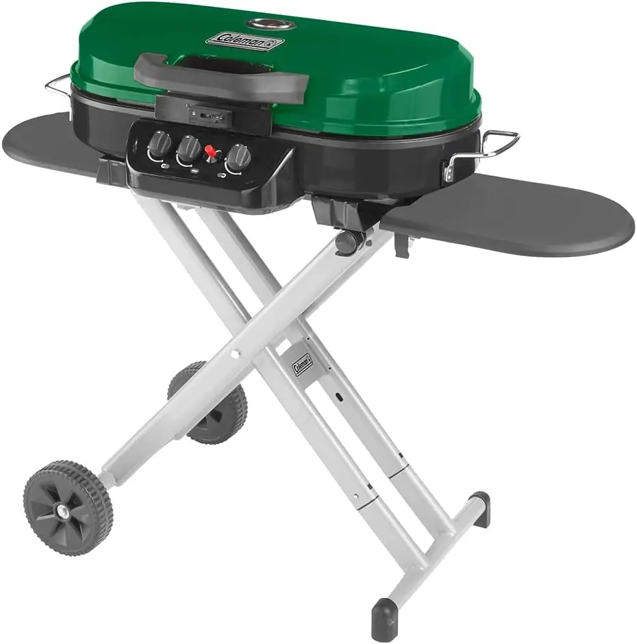 

Portable Stand-Up Propane Grill with 3 Adjustable Burners & Instant-Start Ignition, 20,000 BTUs – Ideal for Outdoor Cooking, Camping, Tailgating, Grilling, BBQs & More