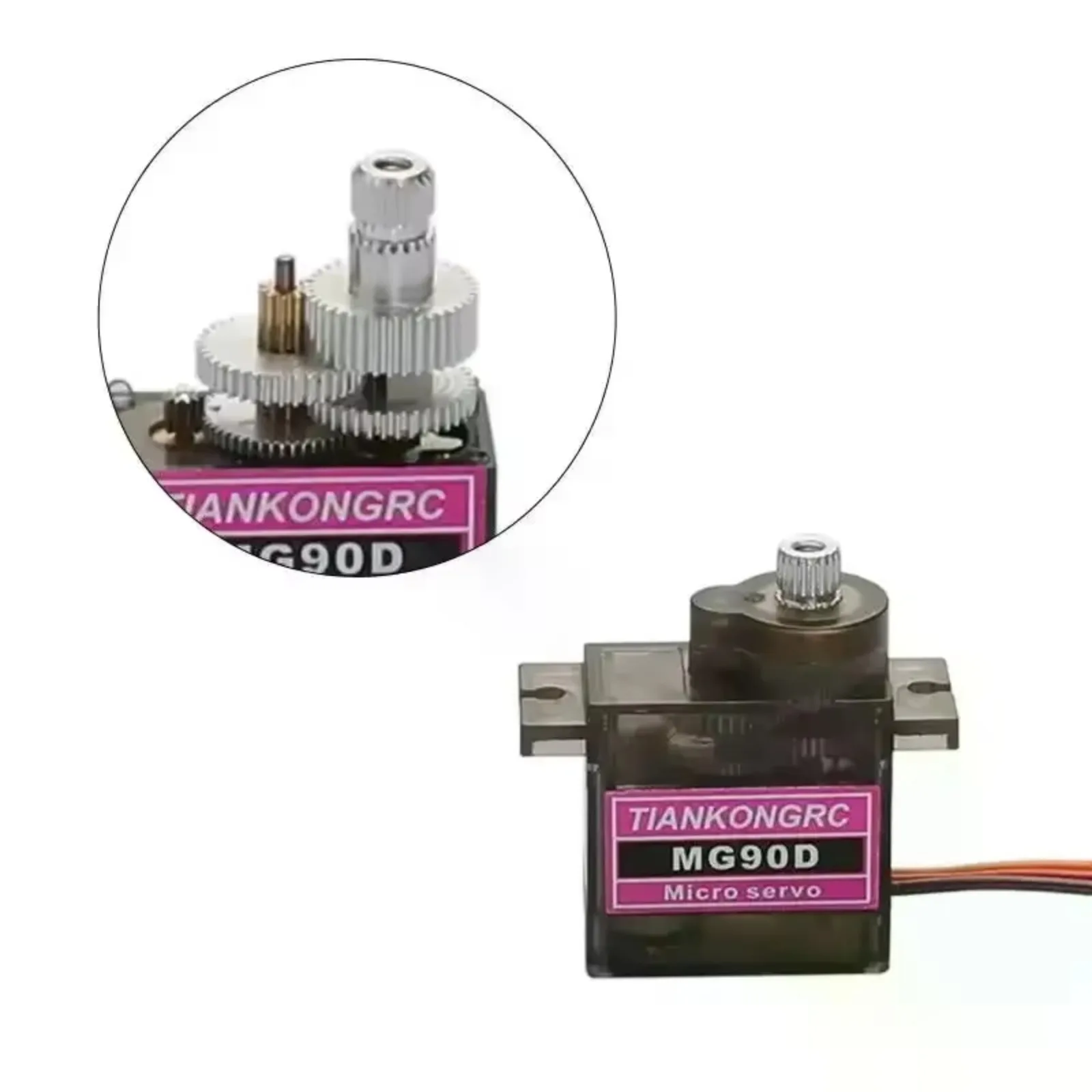 MG90D 9g Metal Gear Servo High Torque 2.0kg.cm with Bearing for RC Helicopter Drone Airplane Model