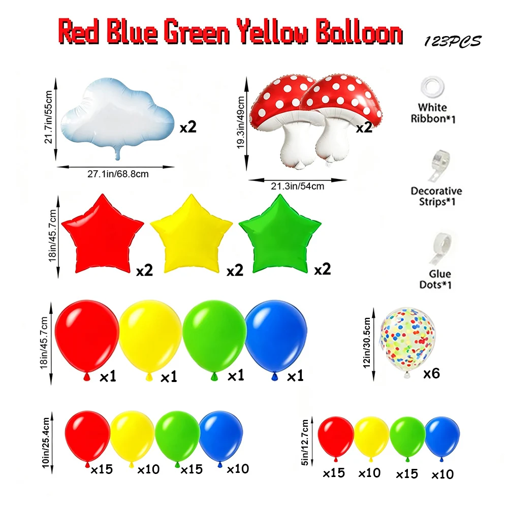 Kırmızı Mavi Yeşil Sarı Bulut  - Balloon Arch Kit incelemesi ve fiyatı
