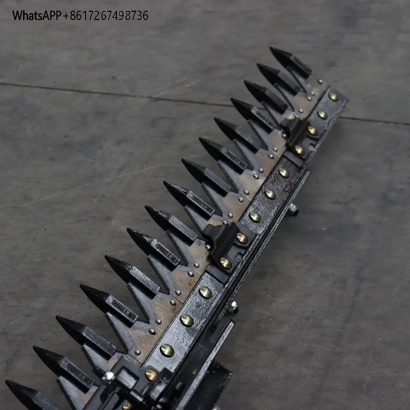 

Excavator mounted hedge trimmer with integrated core bearing components