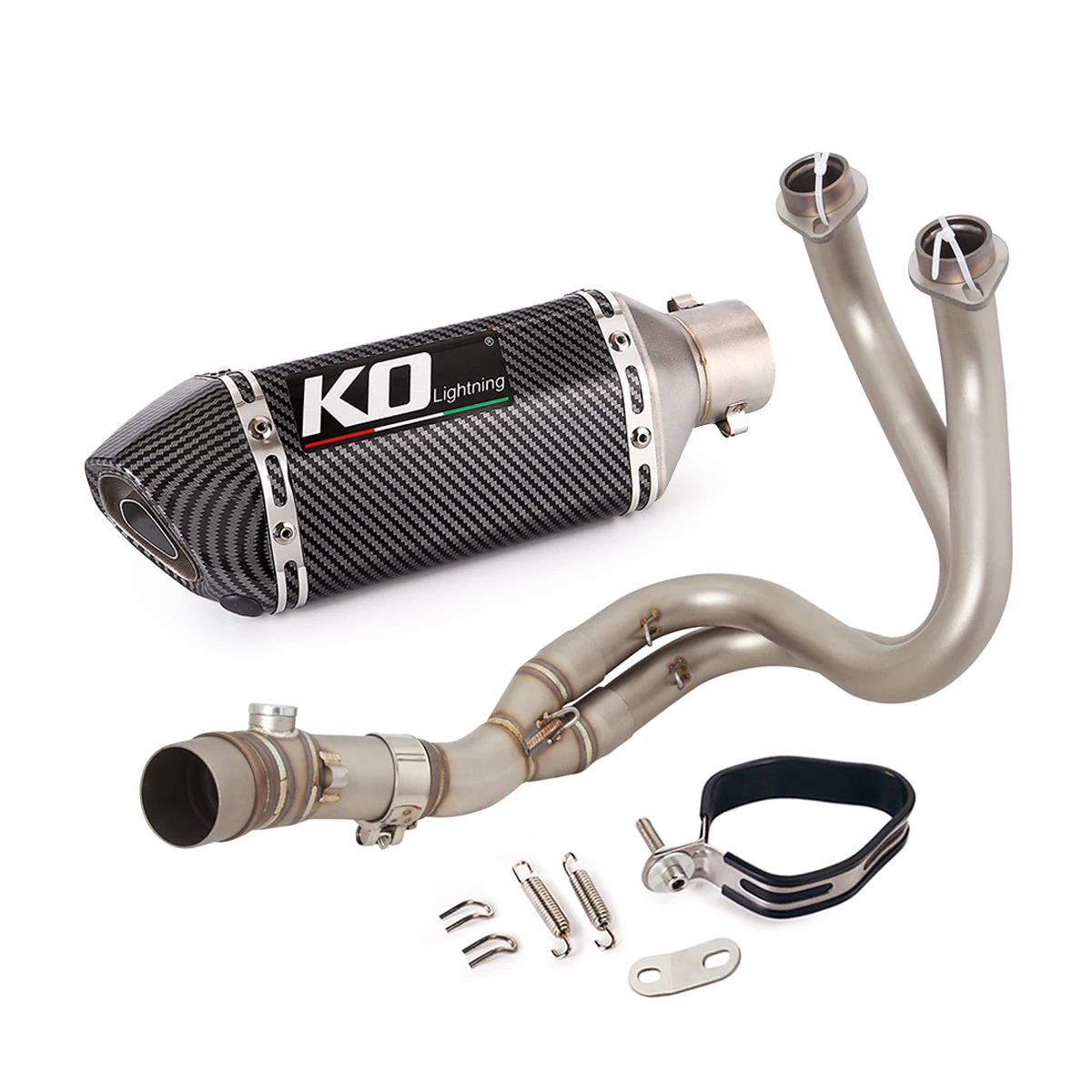 Voor Kawasaki Z650 Ninja 650 Versys 650 Z650RS Motorfiets Uitlaatsysteem Front Sluit Link Pijp Slip Op 51Mm Uitlaat escape