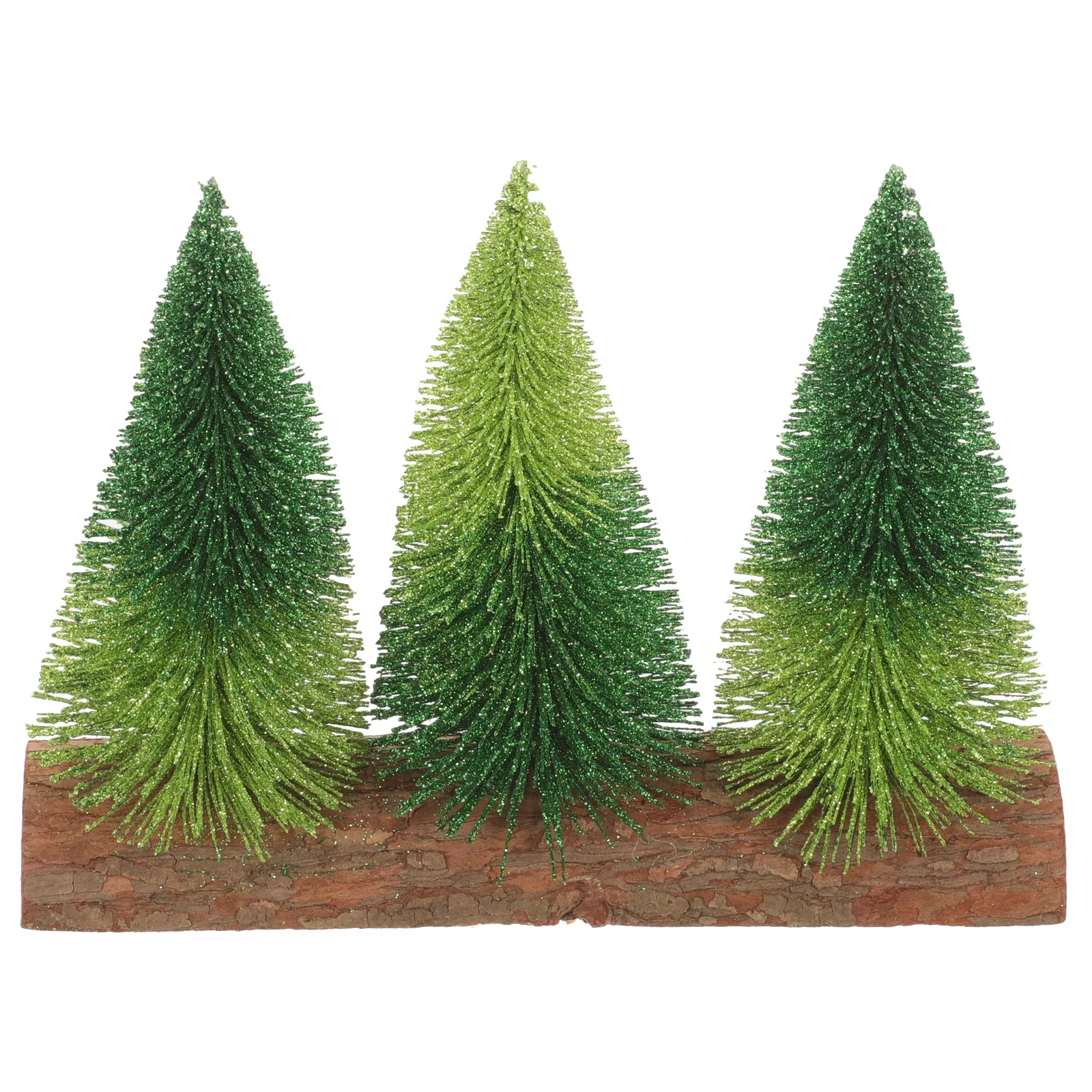 

Mini Christmas Tree Wooden Base Artificial Xmas Tree Decor Tabletop Decorative Christmas Scene Festival Scene Decor