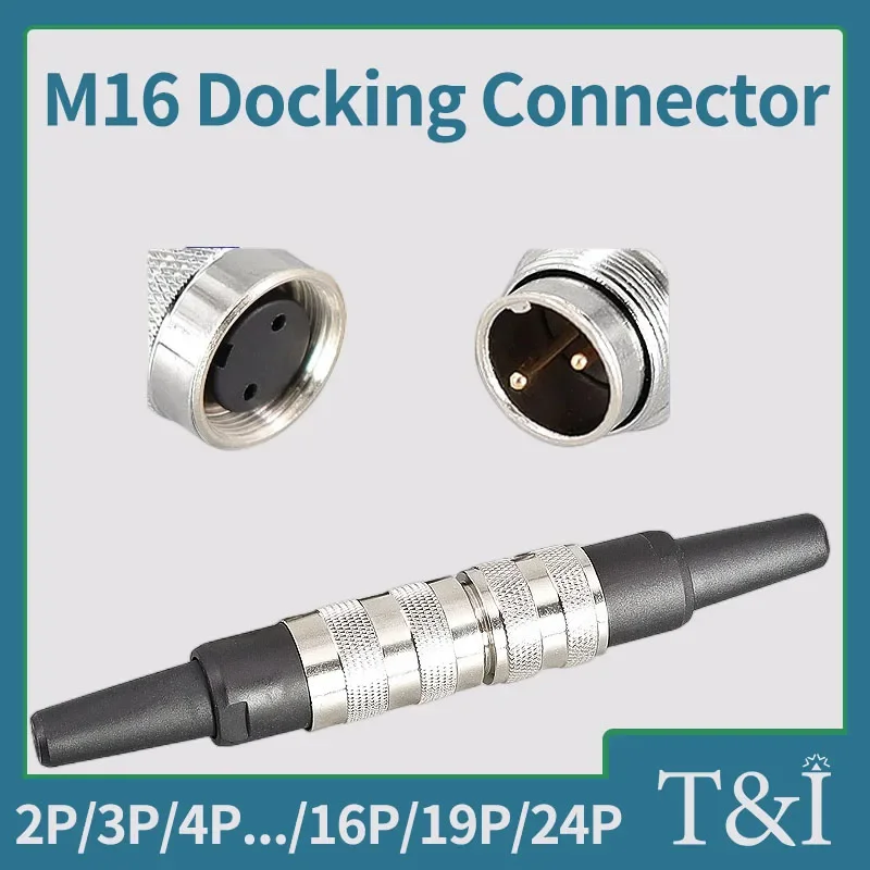 

5/10/20Sets M16 J09 Series Docking Aviation Connector Metal Butt Male & Female Plug Needle Socket 2/3/4/5/6/7/8/12/16/18/19 Pin