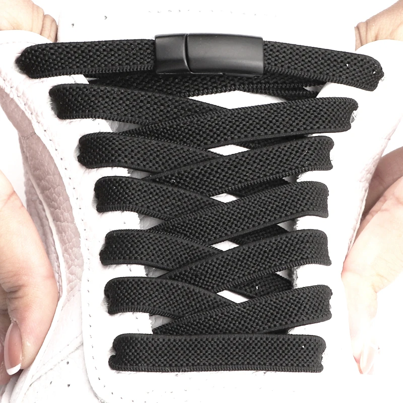 

1Pair/2Pair Magnetic Shoelaces without ties Elastic Laces Sneakers No Tie Shoelaces Kids Adult Wide Shoelace Shoe Accessorie