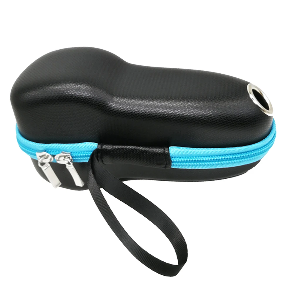 

Razor Storage Box Shaver Organizer Case Container Hard PU Dust Proof Travel Accessories Mesh Pocket Zipper Design Durable