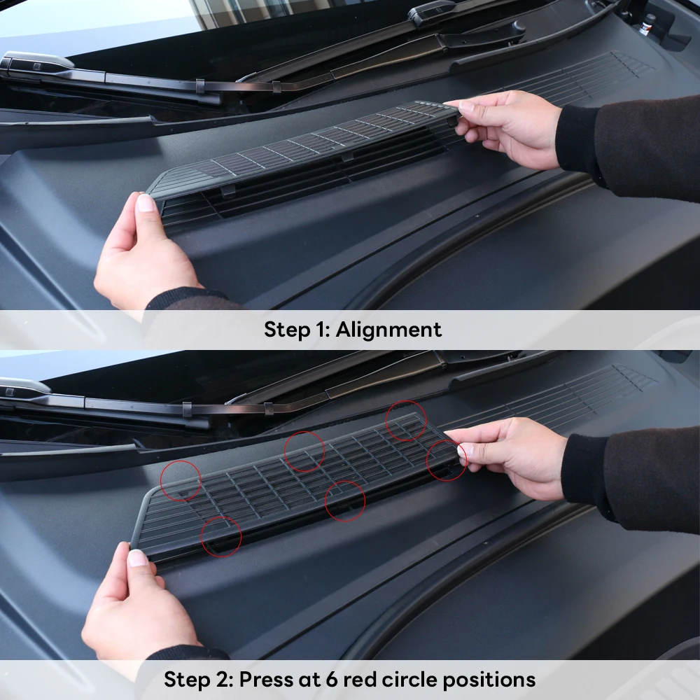 ل 2024 تسلا نموذج جديد 3 هايلاند تدفق الهواء غطاء فتحة التهوية الكسوة مكافحة حجب الوقاية غطاء السحب الملحقات #5