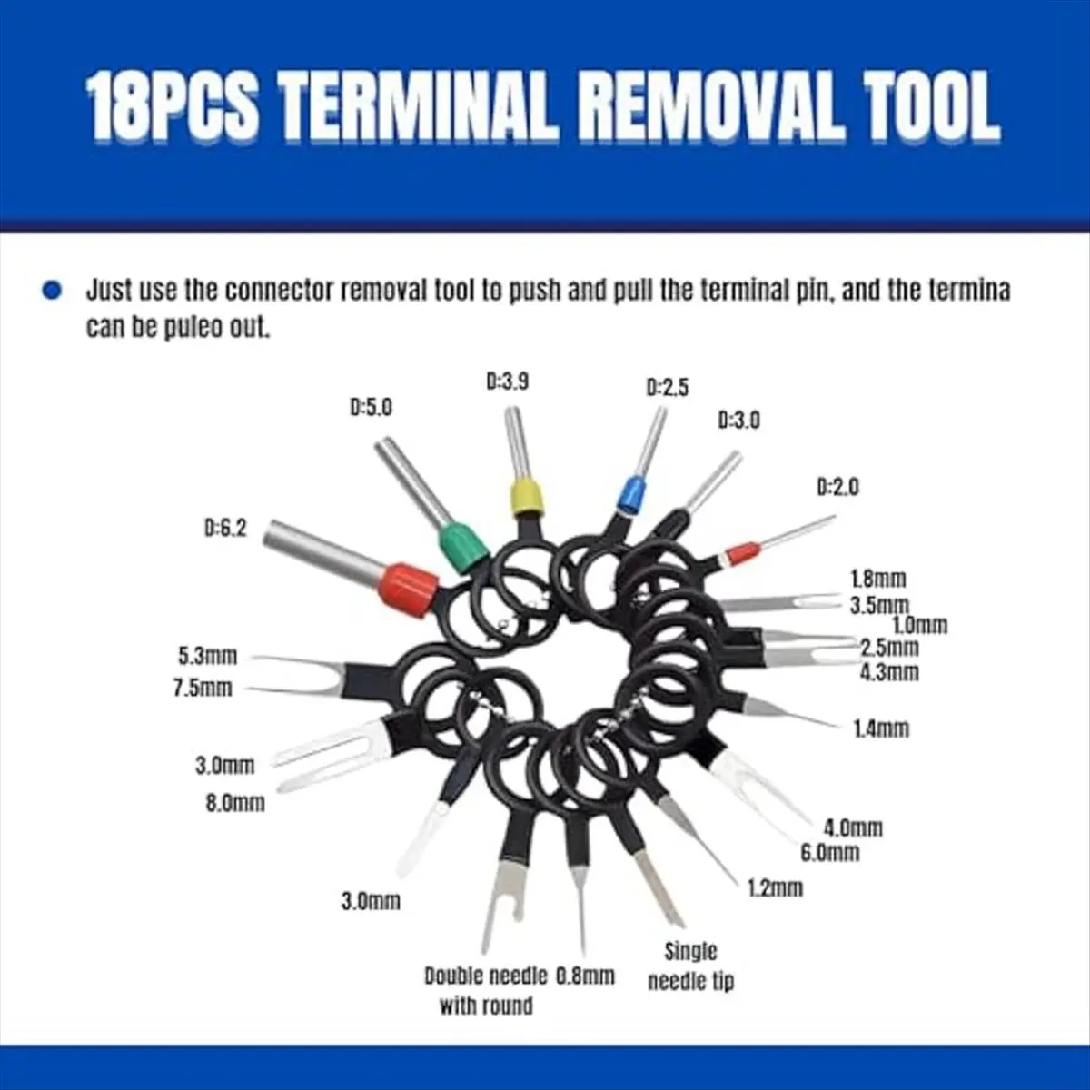 Super Sale 940PCS 26 Type Pin Connectors Kit Car Electrical Wire Terminal 1-3.5mm Connectors Automotive Terminal Removal Tool