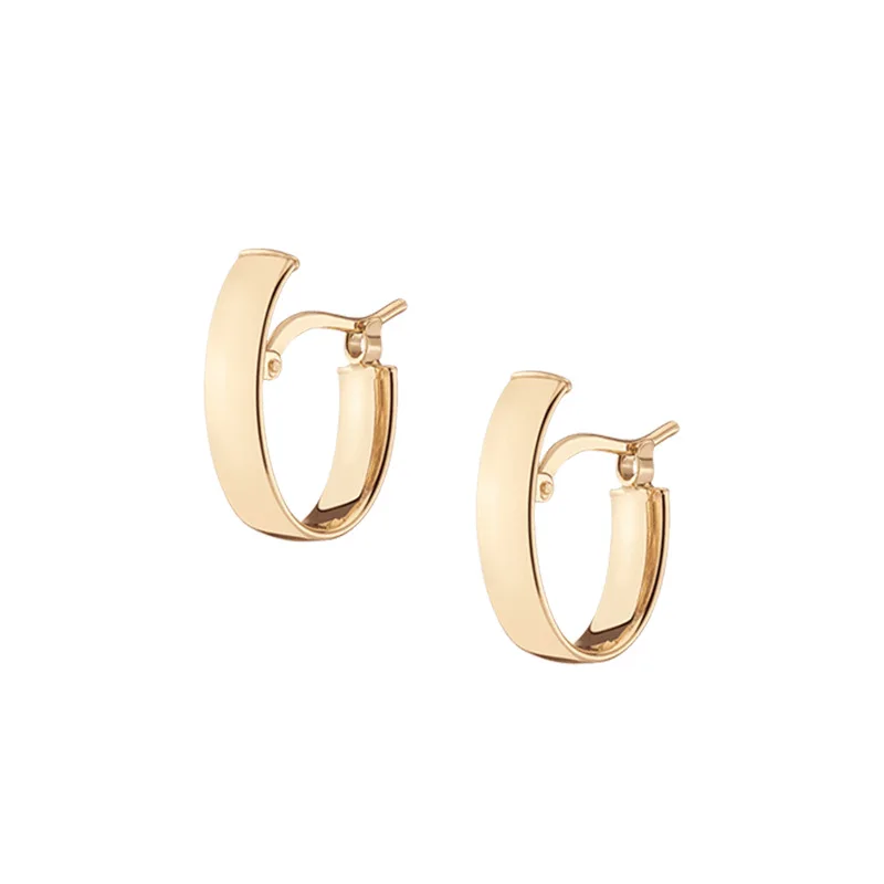 

Серьги-кольца Jenny&dave S925 из чистого серебра, повседневные, простые, женские, с застежкой, украшения для ушей, манжеты на уши