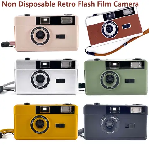 BHF-01 플래시 Iight가 장착된 35MM 필름 카메라 빈티지 필름 사진 바보 비 일회용 카메라 135 필름/35Mm 필름의 다중 사용
