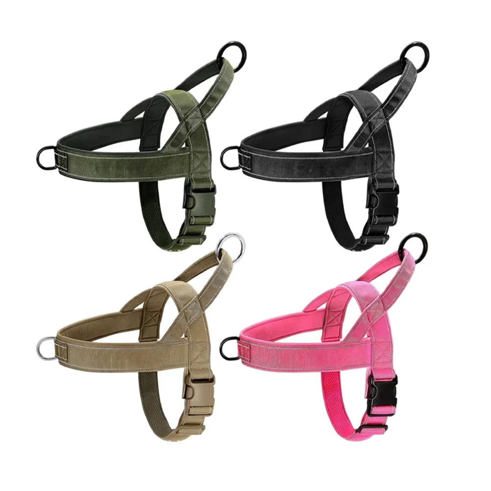 No Pull Dog Harness with Large Handle for Managing Dogs Slip On Vest with Quick Release Buckle and Reflective Safety Features