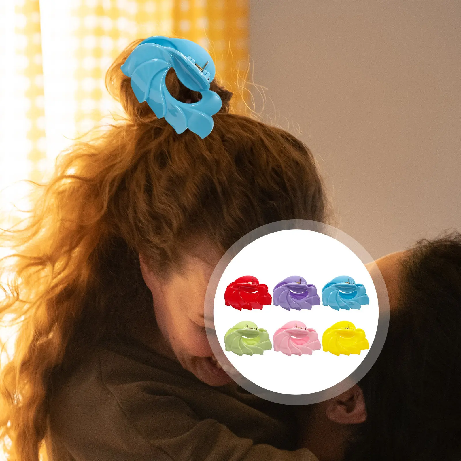 

6Pcs Medium Size Hair Clips for Women Girls Perfect for Thick Thin Hair Daily Life and Special Events Leaf Claw Clip