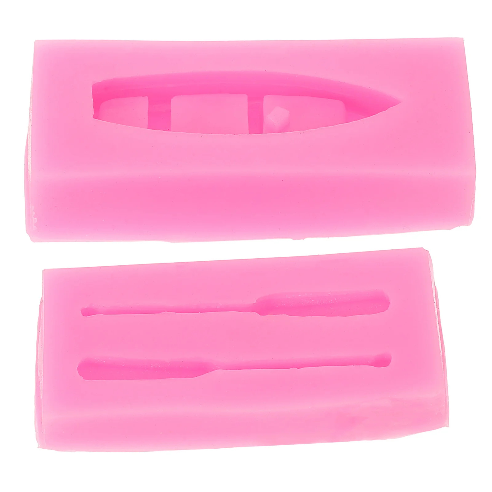 

1 Set Of Boat Shaped Silicone Mold Large Paddle Diy Chocolate Fondant Baking Molds For Clay Candy Soap Making Craft Kitchen