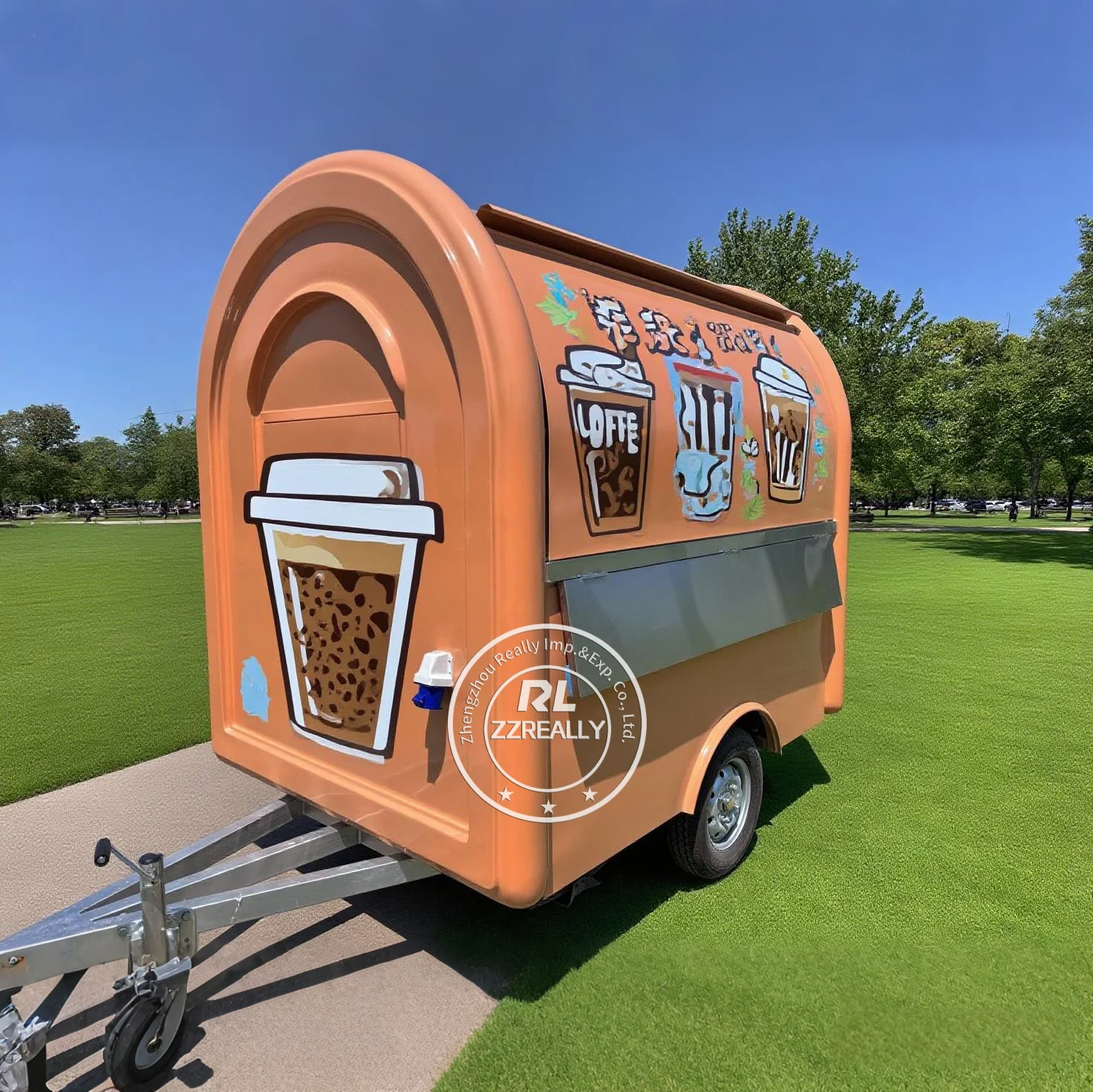 

Food Truck Concession Trailers Outdoor Mobile Pizza Hot Dog Coffee Ice Cream Restaurant Food Cart with Full Kitchen