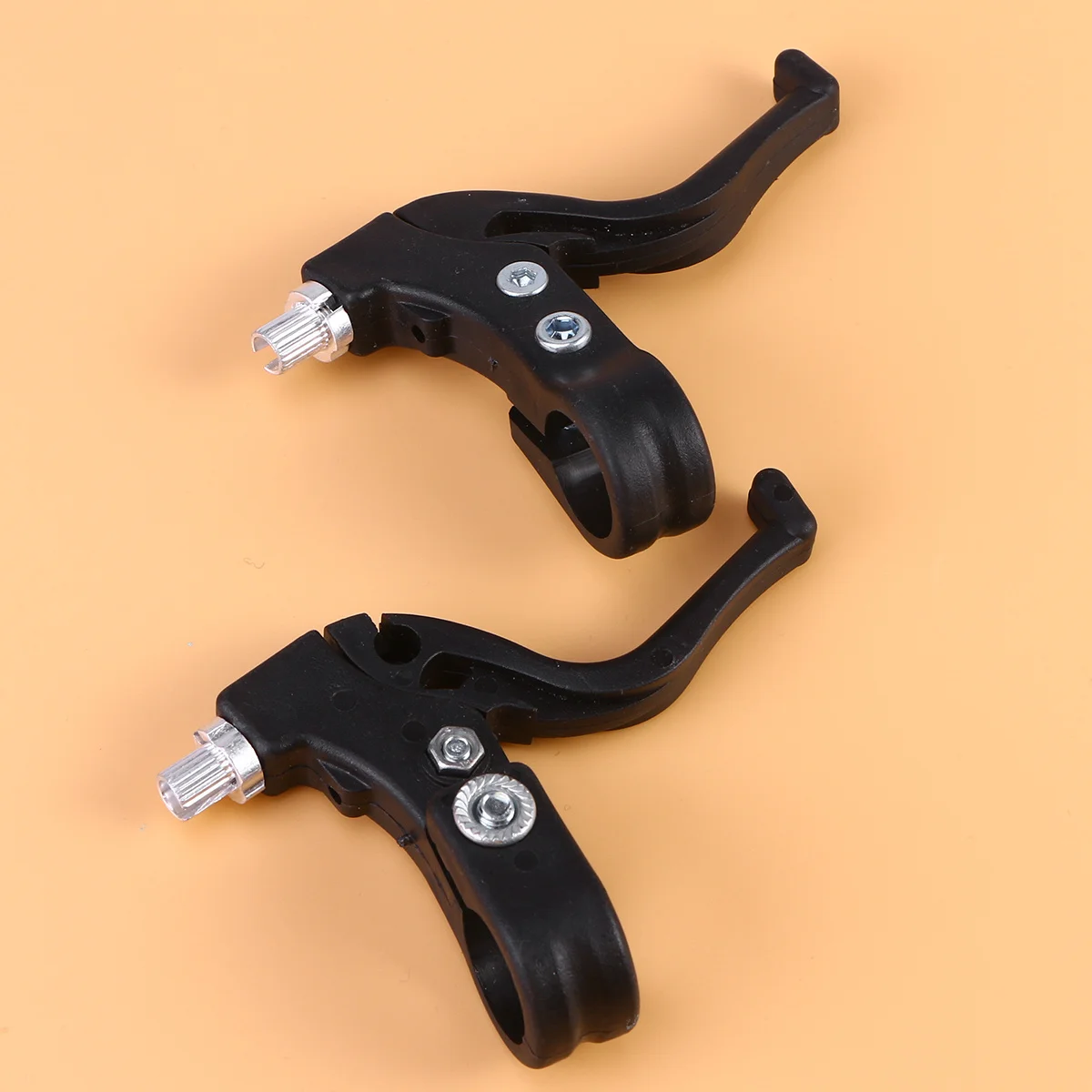 2 pares de alavanca de freio infantil, acessórios de segurança para bicicleta, fácil de operar, instalação rápida, ajuste universal para bicicletas infantis, preto