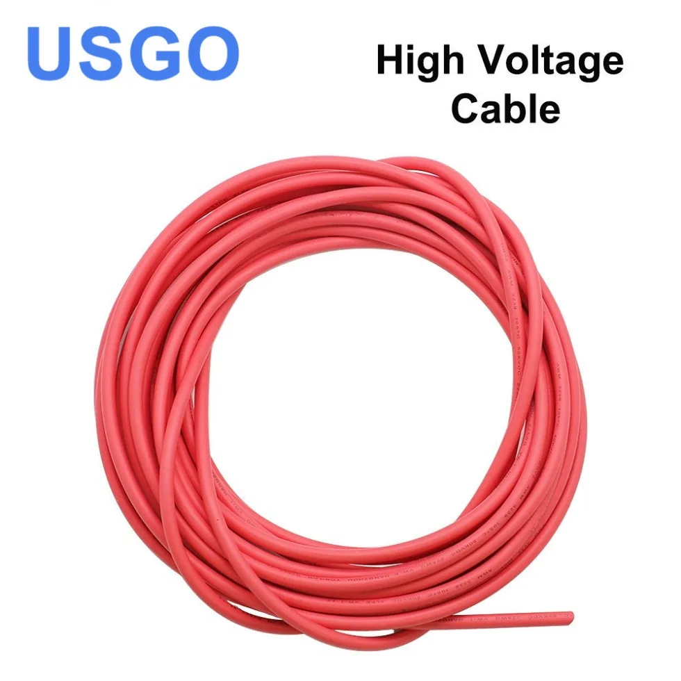 USGO 3 Meters High voltage Cable for CO2 Laser Power Supply and Laser Tube Laser Engraving and Cutting Machine