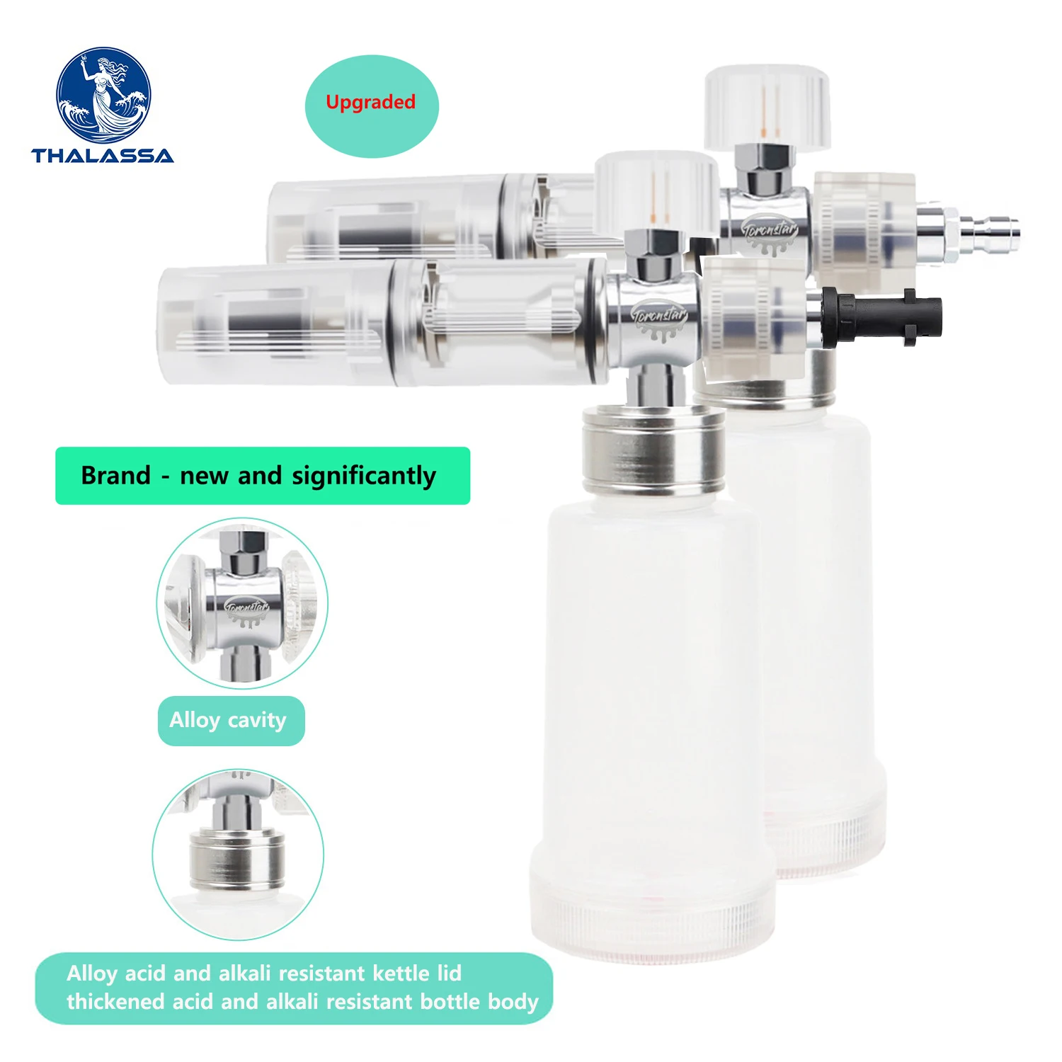 Foam Spray Gun Adjustable 100ml Acid Alkali Resistant Foam Cannon Pressure Washer Foam Sprayer Super Lightweight For Car Washing