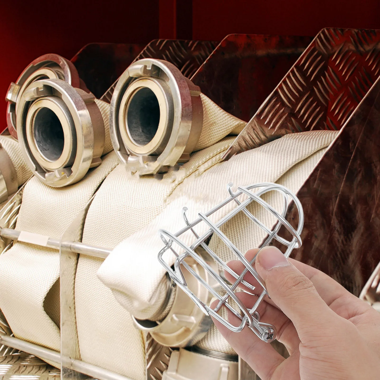 Fire Sprinkler Cover Cage Protector Stainless Steel Easy Install No Disassembly Fire Safety Assurance Unobstructed