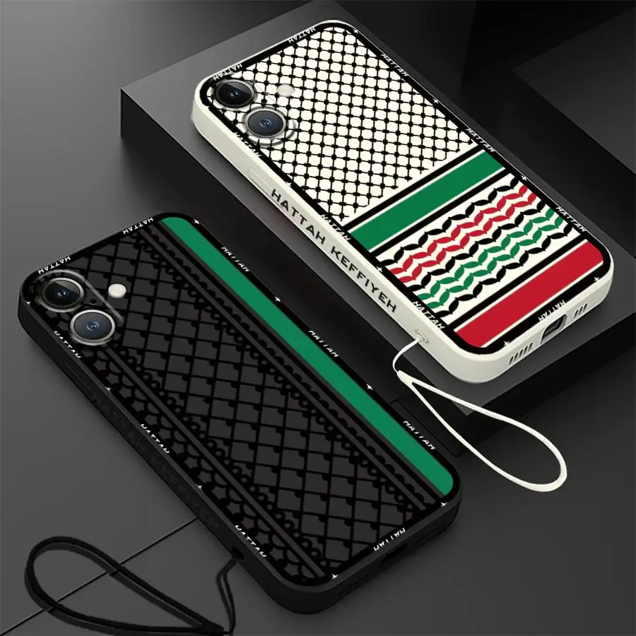 Чехол Hot Hattah Keffiyeh для Apple iPhone 16e XR XS 16 14 15 Plus 11 12 13 Pro Max 7 8 Мягкий ТПУ