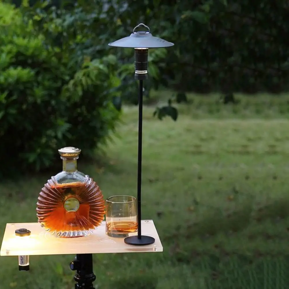 Aluminum Camping Lantern Pole Portable Desktop Light Stand Detachable Outdoor Support Accessory For Hiking Night Travel