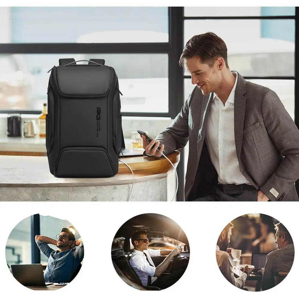 BusinLaptop Smart-Rucksack für 15,6-Zoll-Laptops, Pendler-Rucksack, Handgepäck für Männer und Frauen