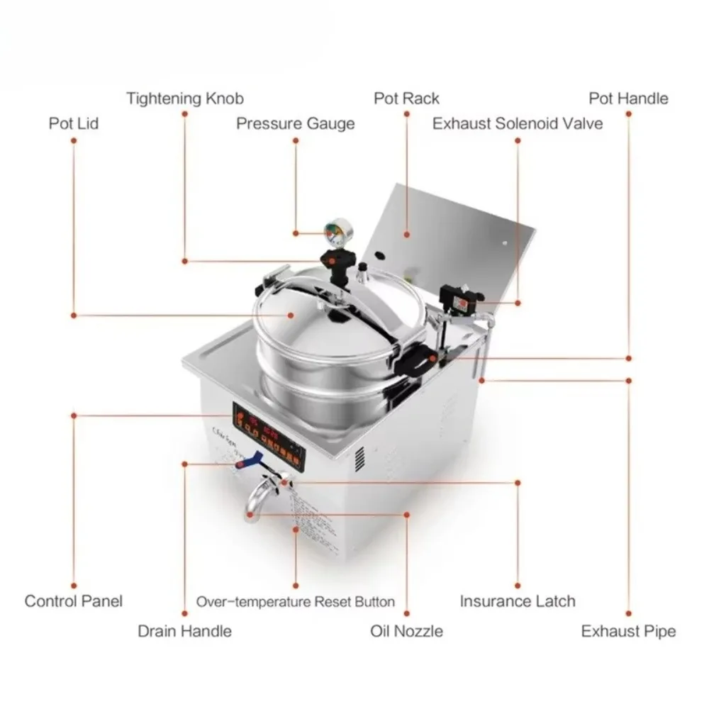 

Industrial Continuous Vacuum Fryer Oil-Free Electric Air Frying Machine for Commercial French Fries and Chicken Processing