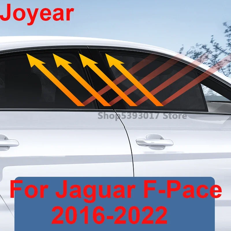 

For Jaguar F-Pace 2016-2022 Car Magnetic Side Window SunShades Shield Mesh Shade Blind Window Curtian Protection Accessories