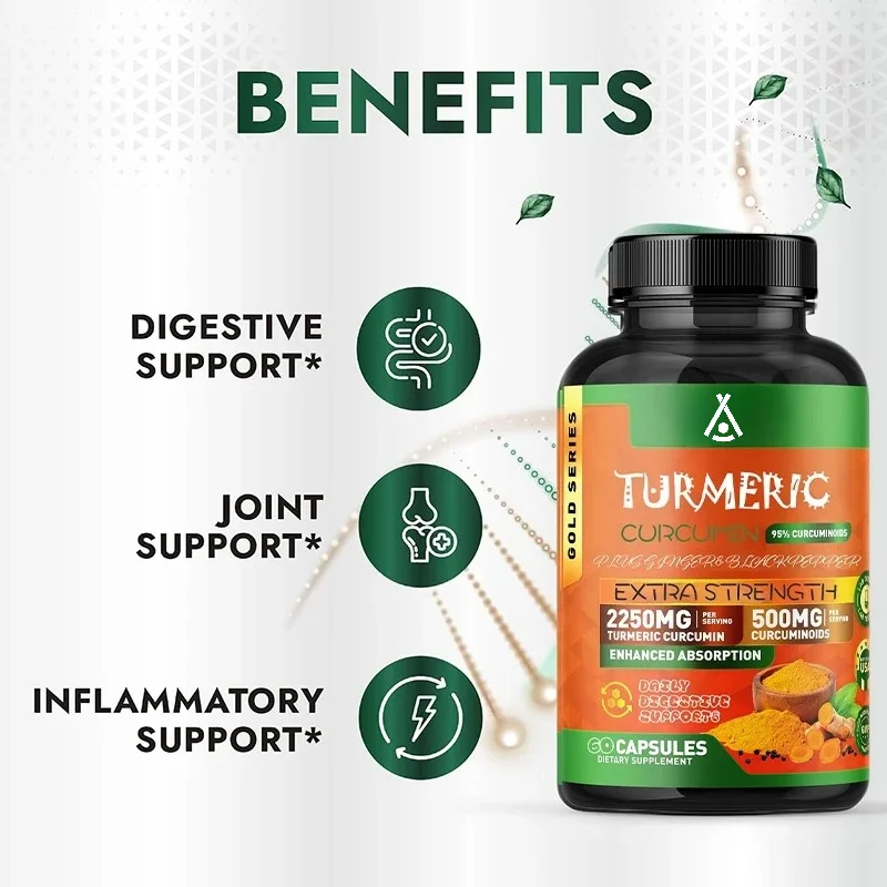 Turmeric and Curcumin 2250mg,  - Turmeric Curcumin Capsule 评论和价格