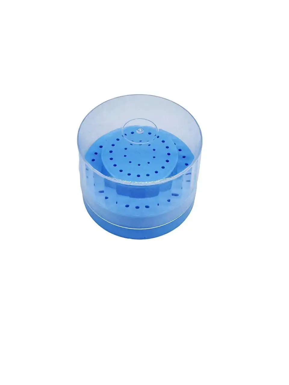 10Pcs 60Hole Dental Burs Sterilizer Box Diamond Burs Drill Diamond Placement Box Disinfection Holder Dentistry Instrument Holder