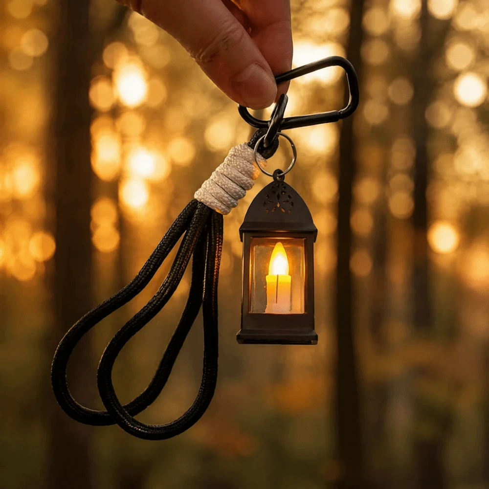 Retro Style Mini Oil Lamp Portable Miniature Lantern Light Vintage Design Simulation Craft LED Atmosphere Lamp Home Decor