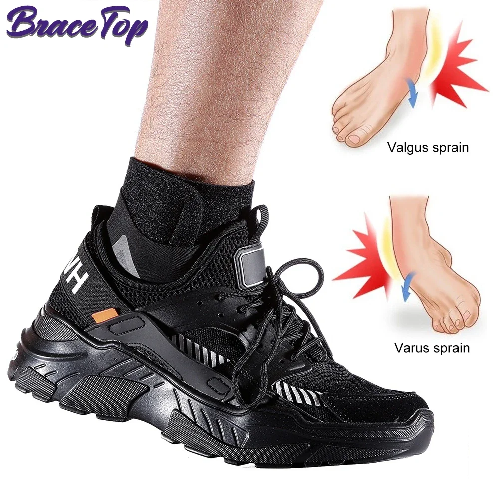 Ankle Brace Breathable Polyester Fiber for Sprains Sports Injuries Adjustable Compression Ankle Wrap Support For Fitness Running