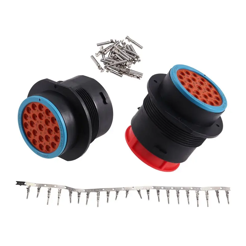 

Серия AT92-HDP: Автоматический 23-контактный разъем (штекер + гнездо) с клеммами HDP26-24-23SE, HDP24-24-23PE