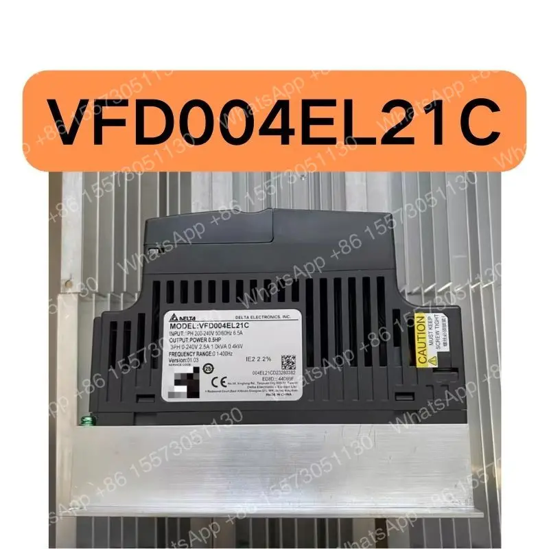 Used VFD004EL21C inverter 0.4KW tested OK, function intact