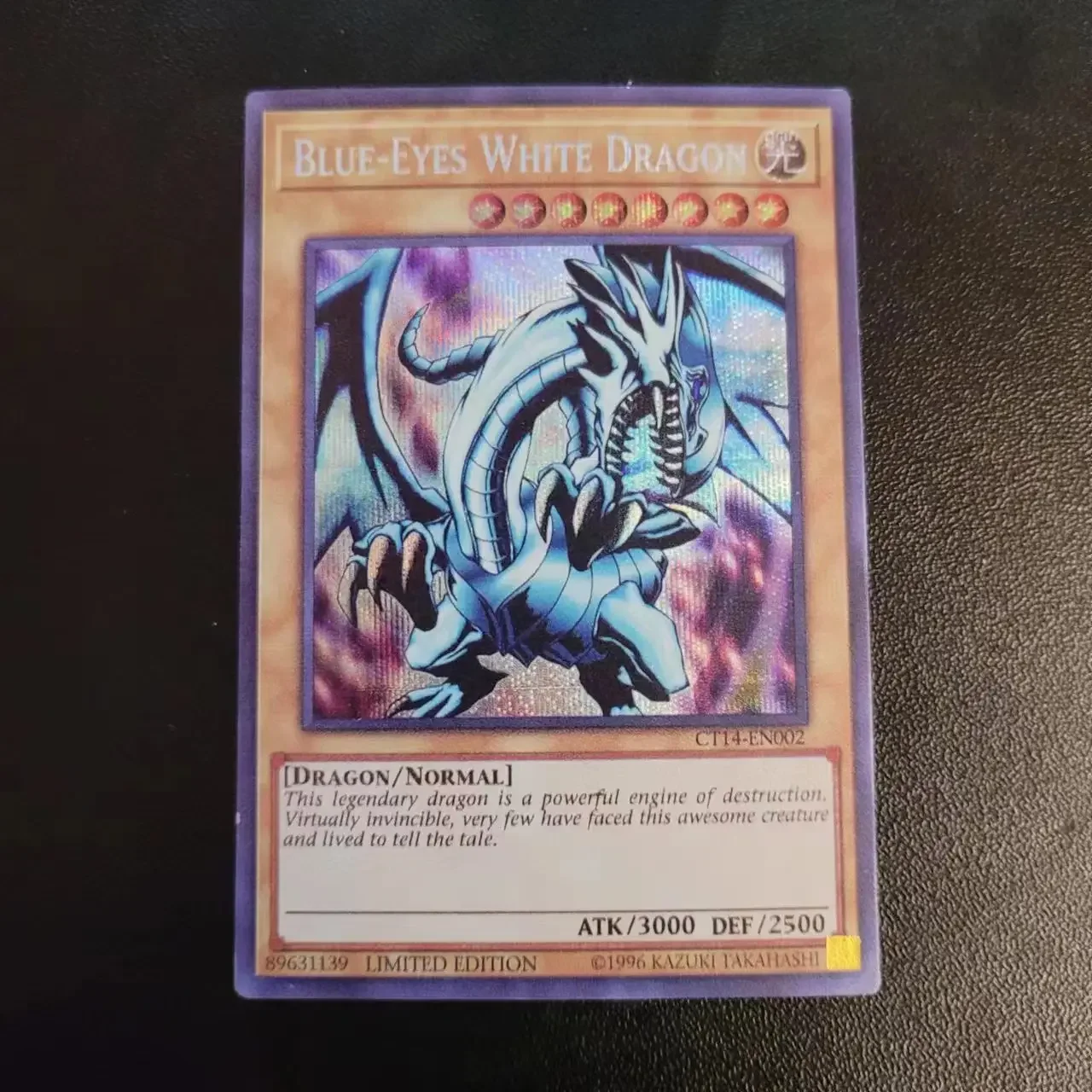 

Yu-Gi-Oh Secret Rare CT14-EN002 /Blue-Eyes White Dragon Children's Gift Collectible Card Toys (Not Original)