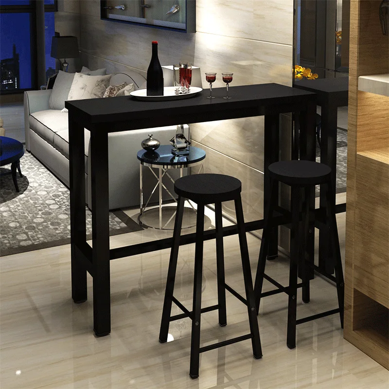 

Home Bar Furniture Modern Wall Table High Kitchen Wooden Dinning Drinks Counter Island Dining Bar Table High Designer Outdoor