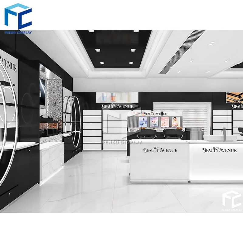 

202. customized.Cosmetic Shop Interior Design Ideas Customized Beauty Showcase Shop Furniture Supply Cosmetic Display