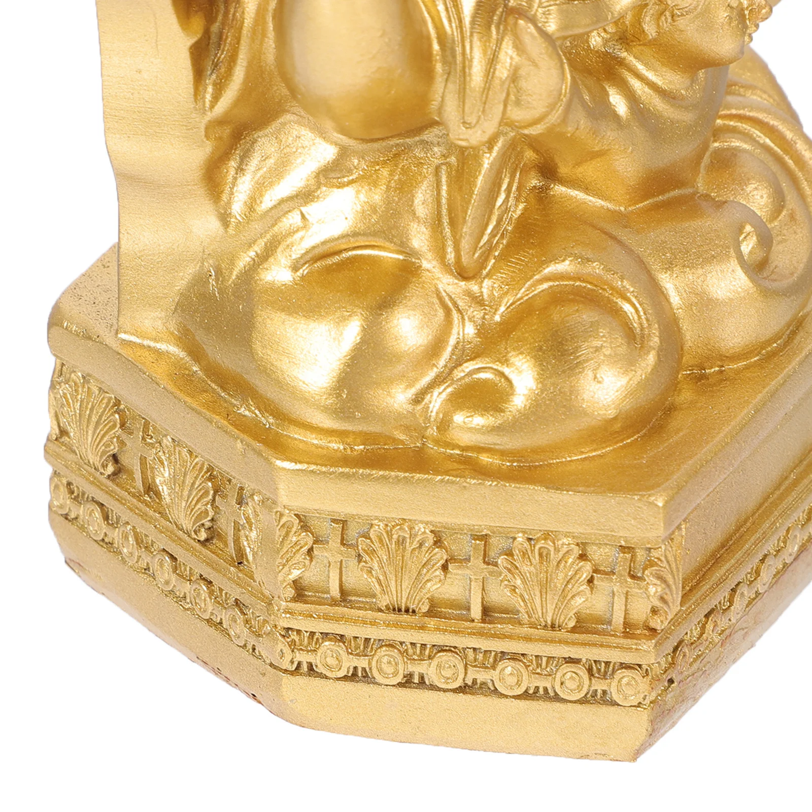 

Virgin Mary Statue Religious Decor Resin Craft Mini Size for Home Church Desktop Spiritual Decoration Peaceful Living Room