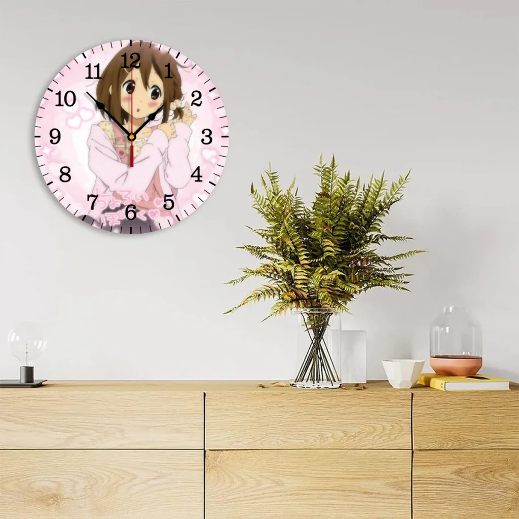 Japan Anime Kawaii New K ON! Wall Clock Easy to Read Wall Mounted Clock With Silent for Home Decor