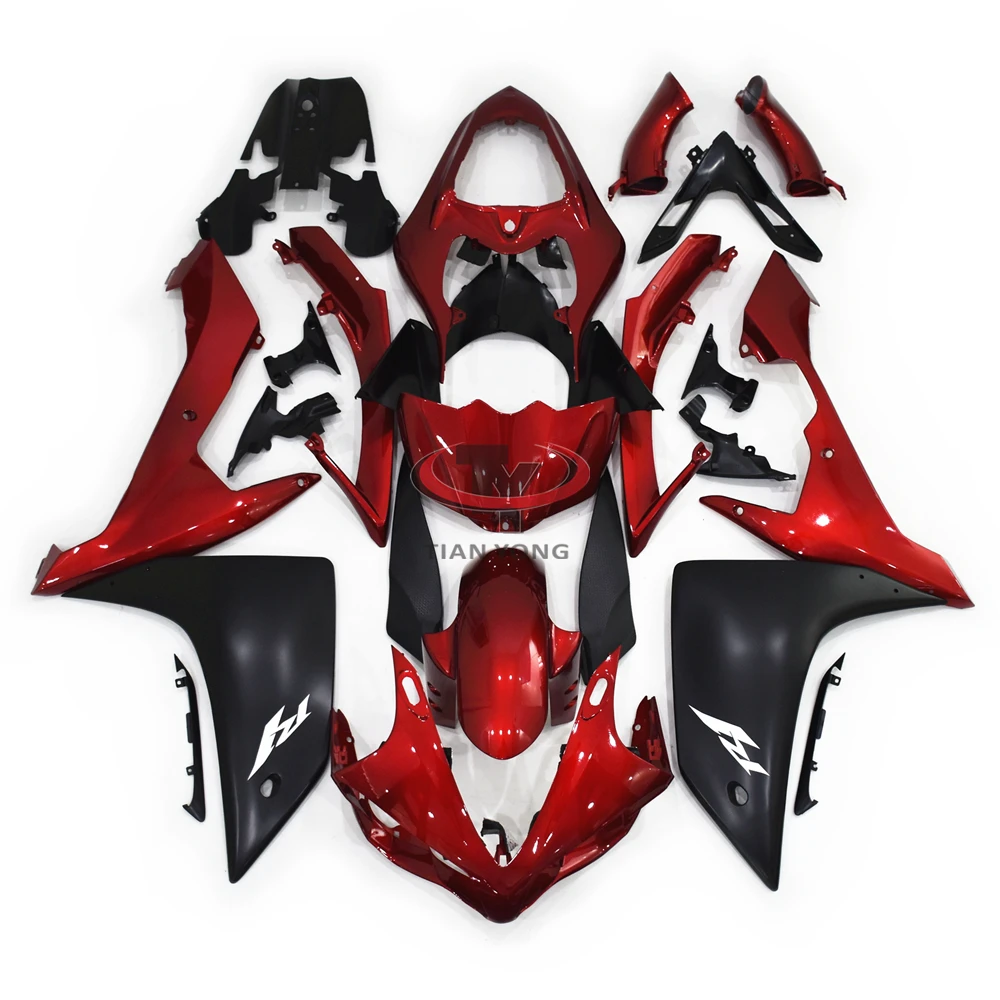 

Cowling Injection Matte black wine red Motorcycle For Yamaha R1 2007 2008 YZF1000 07 08 Full Fairing Kit Bodywork