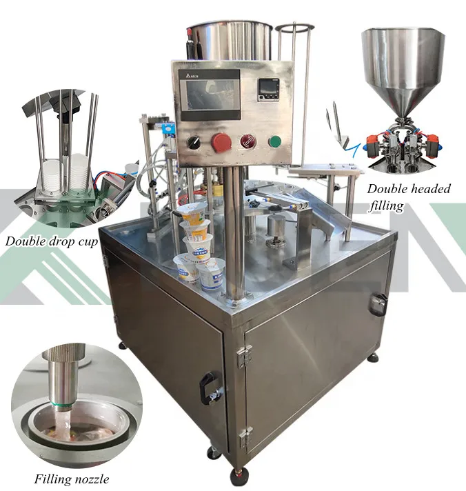 Automatic Cup Liquid Fruit Grape Juice Filling Packing Machine