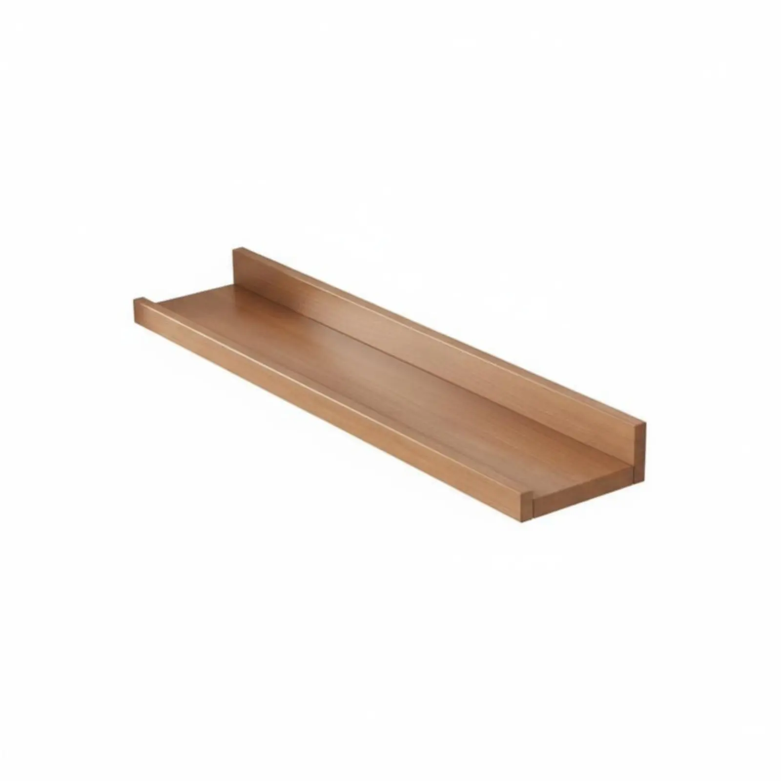 Single Levitating Board Natural Wood Texture on the Partition Shelf Minimalist Design All-Purpose for Homeowners, Bedroom