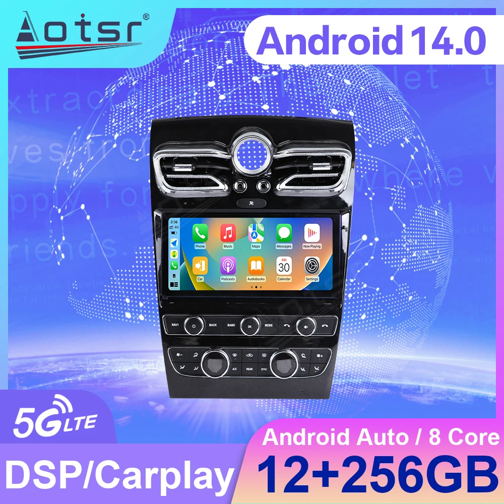 10.9 Inches Android 14 Car Radio For Bentley Flying Spur Continental 2005-2019 Carplay GPS Multimedia Player Stereo Head Unit