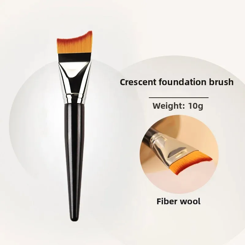 Flawless Base Makeup Crescent Blade Brush, Cangzhou Ultra-Thin Seamless Liquid Foundation Applicator Tool