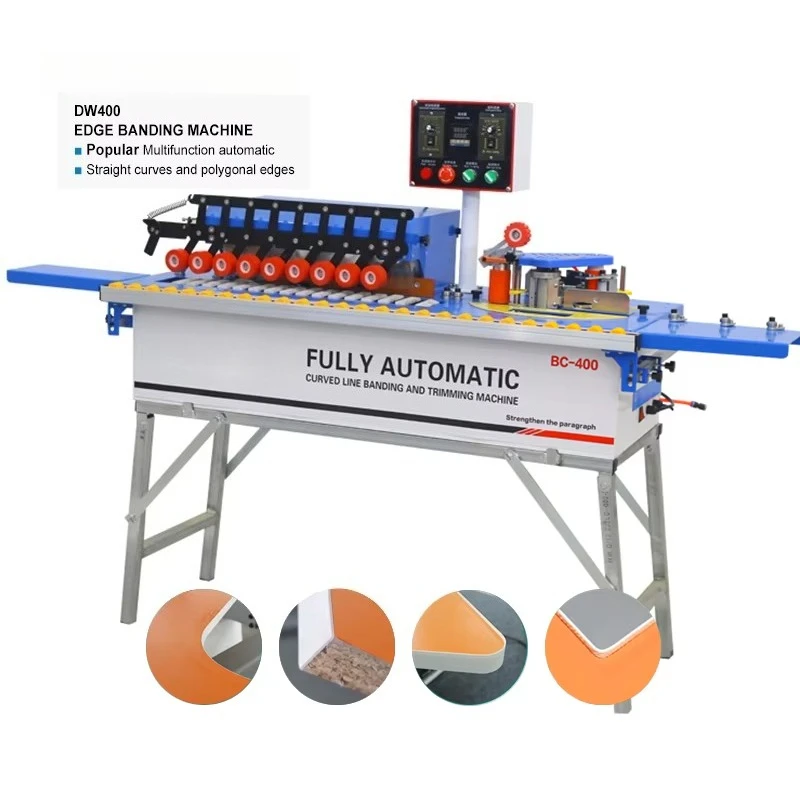 

New Straight Edgebander Table Top Automatic Banding For Sale Edge Bander Furniture Making Trimming 5functions Machine