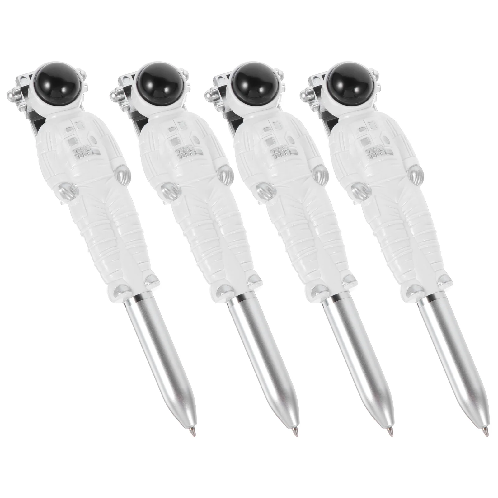 

4pcs Astronaut Ballpoint Quick-Dry Ink Portable Note Taking Gel Pens For Students Decorative Spaceman Pens Aerospace