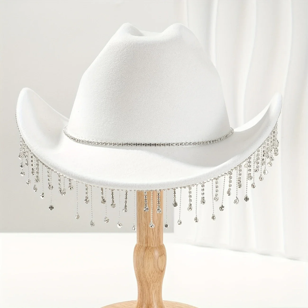 

HongLuan Фиолетовая дискотека Ковбойская шляпа со стразами для женщин, ковбойские шляпы для вечеринок, праздничные аксессуары и украшения для вечеринок в стиле пастушки