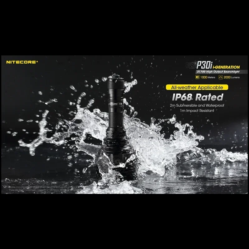 NITECORE P30i Strong Light Flashlight CREE XHP35 HI LED 1200LM USB-C Rechargeable With Battey For Searching Hunting