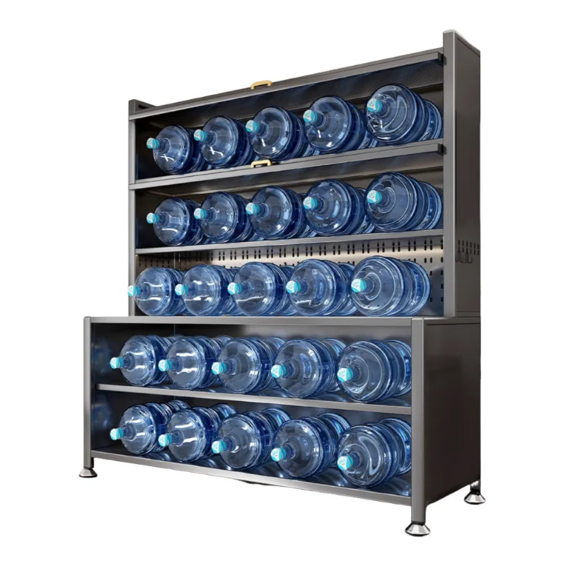 

Kitchen locker floor-to-ceiling multi-layer dining side against the wall integrated pot shelf household multi-functional cupboar