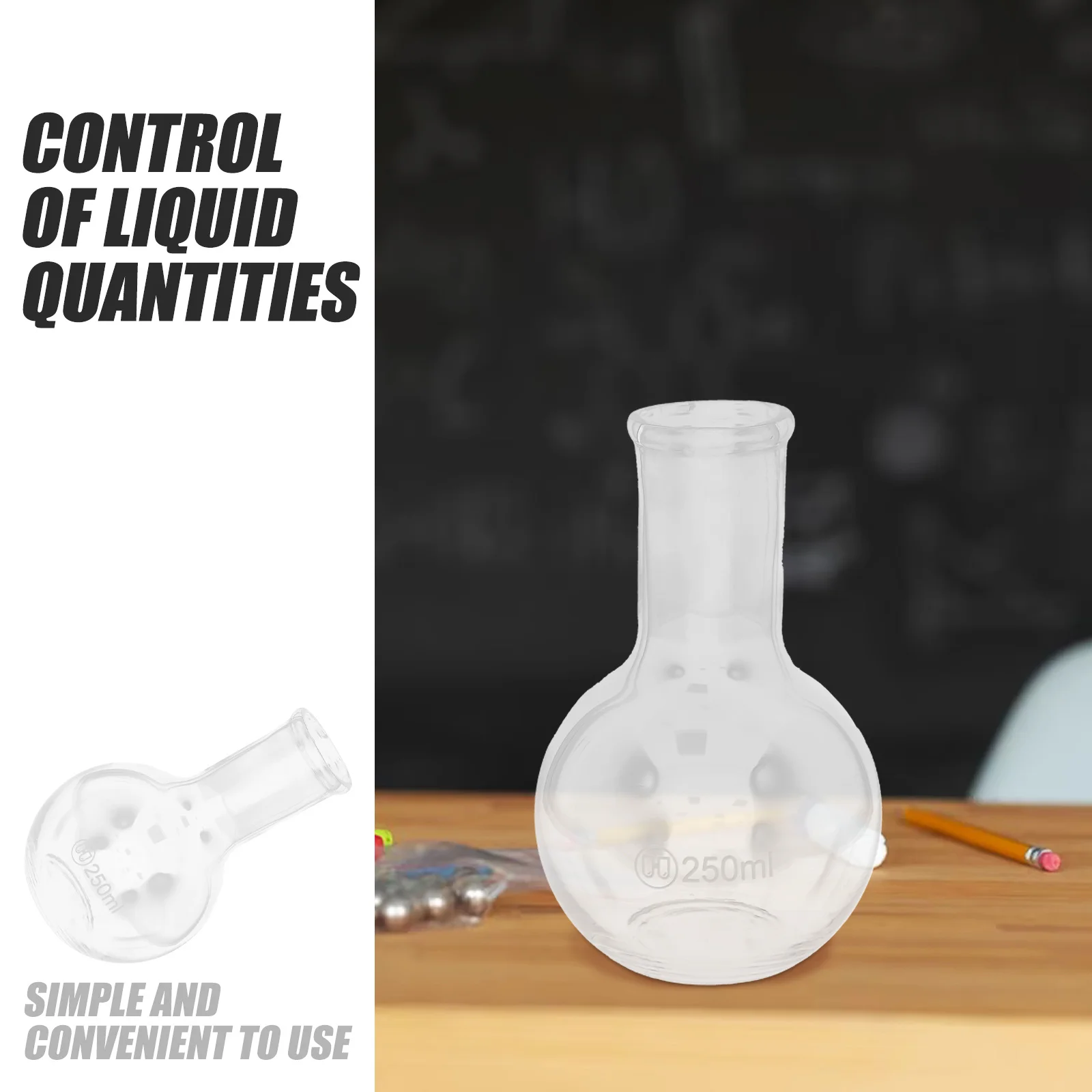 

Chemistry Flask Clear for Experiment Glass Laboratory Flasks Chemical Glassware Beaker