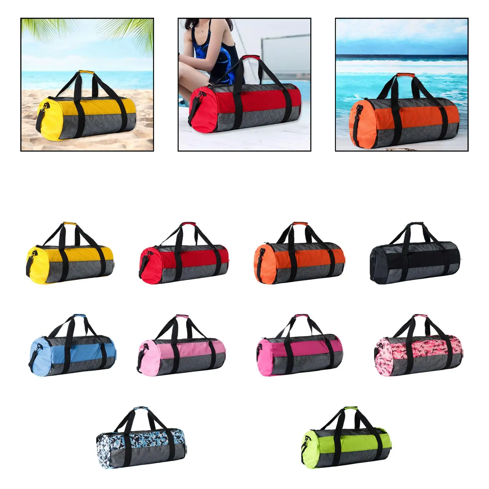 

Прочная водонепроницаемая сумка-дафл для дайвинга с регулируемым плечевым ремнем, большая вместимость для хранения снаряжения для путешествий и водных видов спорта