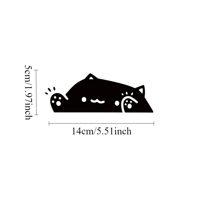 JDM Cute Cat Naklejki samochodowe Wodoodporne DIY Auto Window Body Bumper Trunk Śmieszne naklejki winylowe Dekoracja zbiornika paliwa motocykla — zdjęcie 4